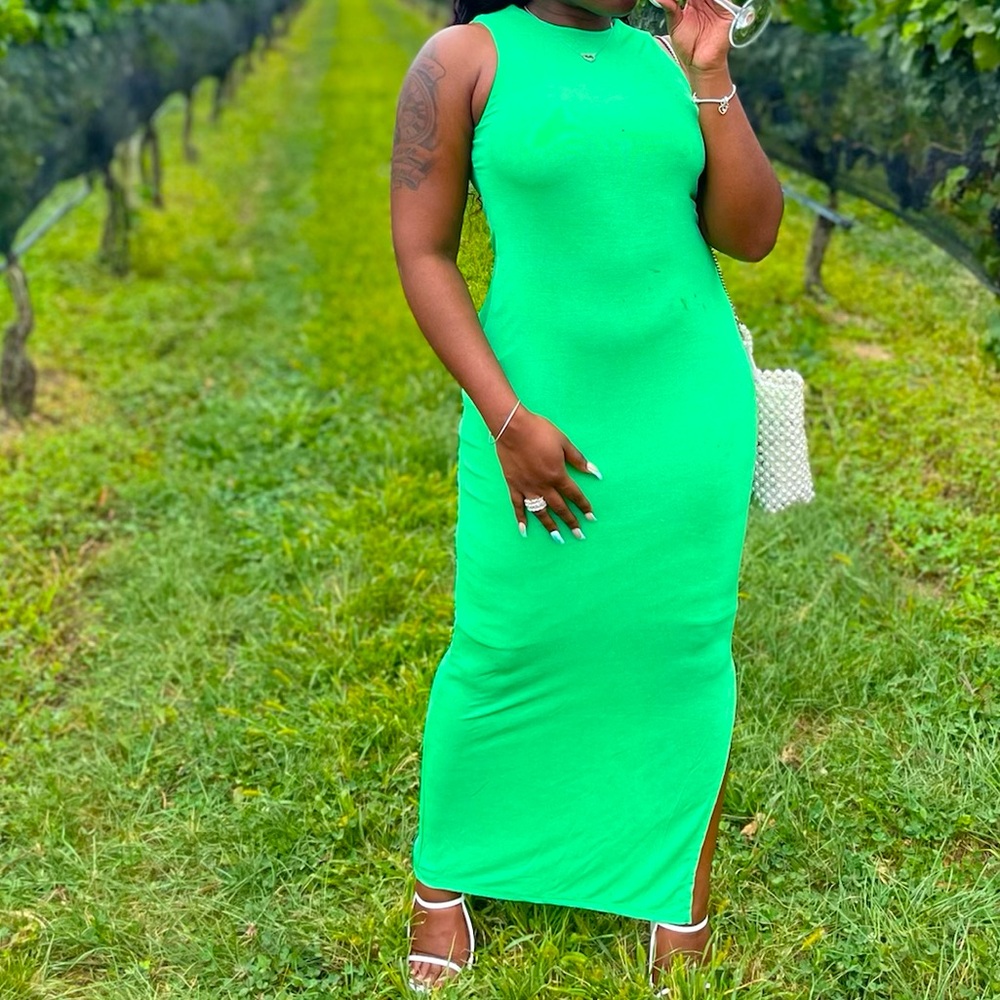 Green Bodycon dress